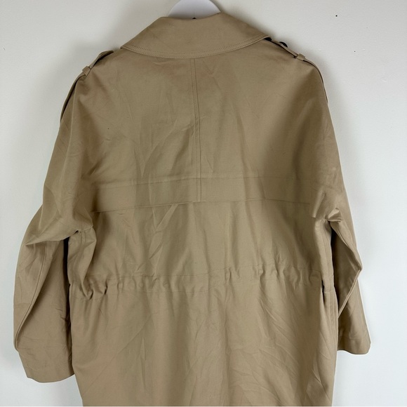 Maje Tan Trench Coat With Adjustable Waist - Picture 8 of 9